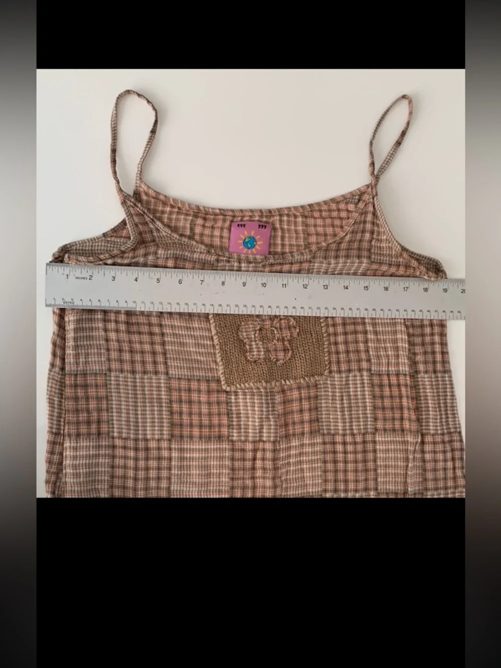 UNIF | Patchwork Knit Pocket Dress | Sz XL – Earthy Tones, Rare & Cozy! Like New - Picture 9 of 9